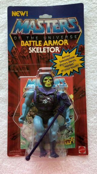 Motu Battle Armor Skeletor Masters Of The Universe Vintage 1983 Moc/mib