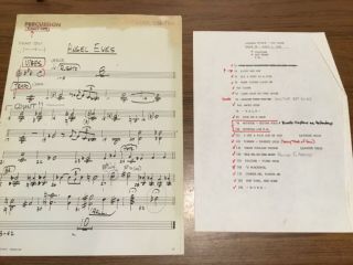 Frank Sinatra Vintage Sheet Music: Angel Eyes,  Set List Live Shows