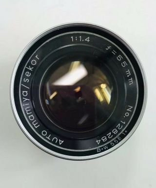 Vintage Mamiya Sekor C 55mm 1:1.  4 Pro Tl Japan 128284 Camera Lens Slr