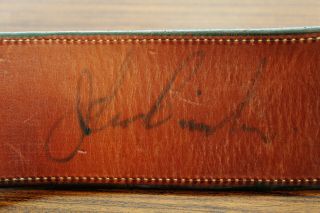 Ultra Rare Autographed John Bianci Hand Carved SAA Western Gun Belt Rig 5