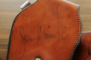 Ultra Rare Autographed John Bianci Hand Carved SAA Western Gun Belt Rig 6
