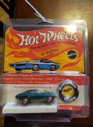 Hot Wheels 1969 Vintage Maserati Mistral In Blister / Package Green