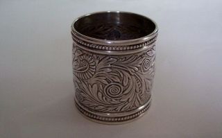Antique Gorham & Co.  Sterling Silver Napkin Ring - 68 Grams