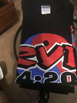2 Vintage Ecw Mr.  Ppv Rob Van Dam 420 Rvd Shirt Xl Rare