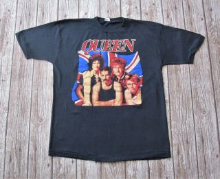 Queen : Vintage 1984 The Uk Tour Concert T - Shirt Freddie Mercury