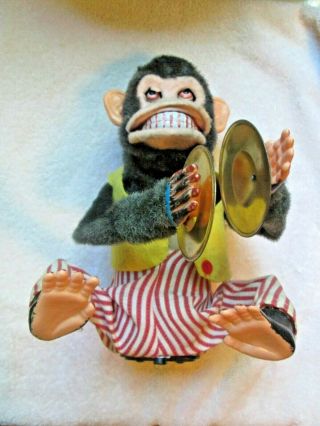 Vintage Daishin Musical Jolly Chimp Monkey good With Box & Tag 5