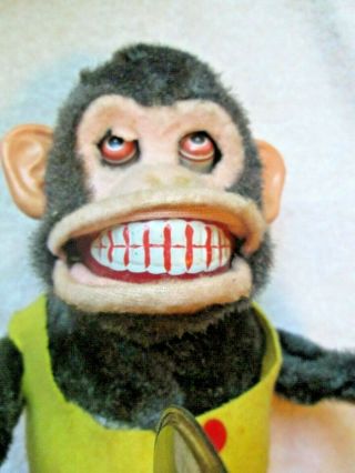 Vintage Daishin Musical Jolly Chimp Monkey good With Box & Tag 8