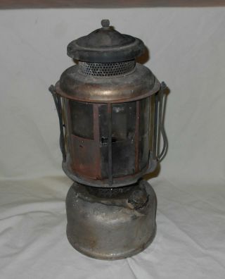 Vintage Antique Early Coleman Quick - lite Lantern Mica Globe Date Code 5 - 12 2