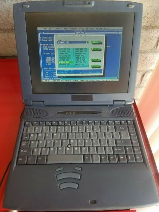 Toshiba Dos Windows 3.  1 Turbo Basic Pascal Vintage Laptop Computer