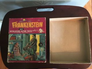 Vintage 1960 ' s Jaymar Frankenstein Werewolf puzzle complete 3