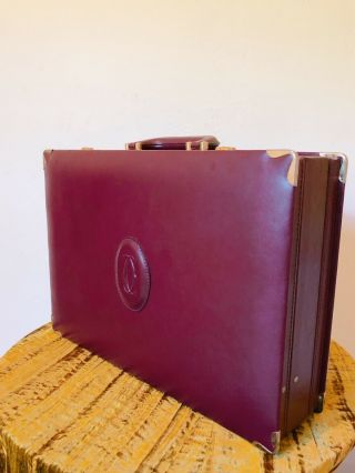 Vintage Cartier Leather Briefcase Rrp$2289 Collector Bag Handbag Gift