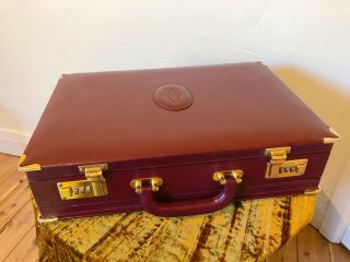 Vintage Cartier Leather Briefcase RRP$2289 Collector Bag Handbag Gift 4