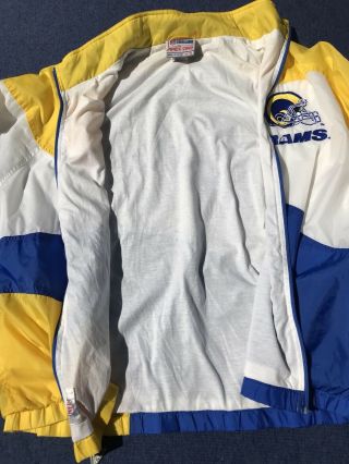 Vintage Los Angeles Rams Windbreaker Jacket XL 80s 90s NFL Apex One 8