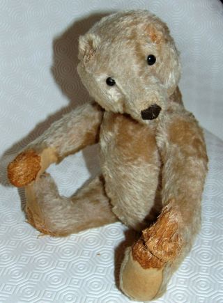 Antique 13 Inch Steiff Teddy Bear Jointed Bear For Repair Where Are My Ears?