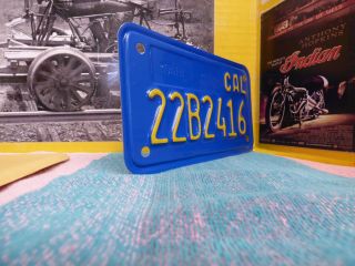 California Vintage Motorcycle License Plate NOS Honda Suzuki CB CT SL Z TS GT KZ 4