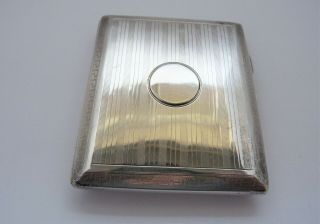 1925 - Dudley Russell Howitt - Solid Silver - Cigarette Case - 91.  5 Grams