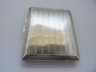 1925 - DUDLEY RUSSELL HOWITT - SOLID SILVER - CIGARETTE CASE - 91.  5 grams 2