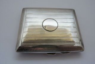 1925 - DUDLEY RUSSELL HOWITT - SOLID SILVER - CIGARETTE CASE - 91.  5 grams 5