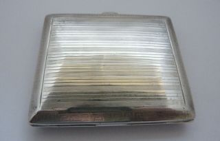 1925 - DUDLEY RUSSELL HOWITT - SOLID SILVER - CIGARETTE CASE - 91.  5 grams 6