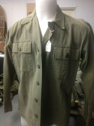 Ww2 Hbt Jacket With Two Pockets.  (army)