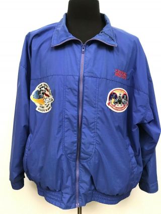 Vintage NASA Kennedy Space Jacket Challenger Mission Patches Men ' s XXL Full Zip 3