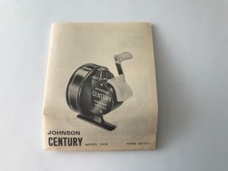 Vintage Johnson Century Model 100B Spin cast Reel 7