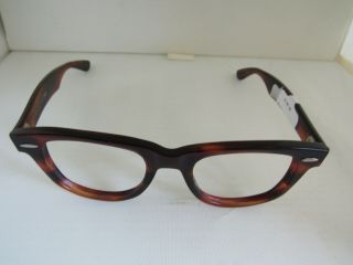 Nos Vintage Wayfarer Bausch & Lomb Ray Ban Sunglasses Frame W1872 Xpas Tortoise