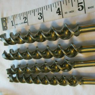 Vintage Russell Jennings 13 auger bits w/ wood case 5 6 7 8 10 11 12 13 14 15 16 7