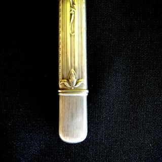 Antique Silver Pencil Chatelaine French Art Nouveau Pendant Napoleon III Vintage 7