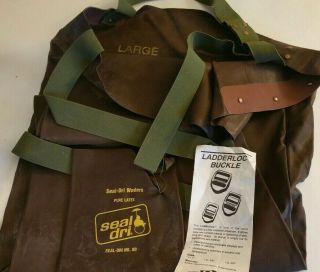 Vintage - Seal Dri - Pure Rubber Latex Fishing Waders - Nos