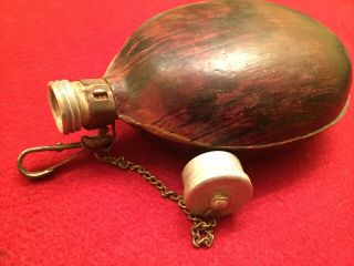 Ww2 Era Bulgarian Military Coconut/wood Canteen