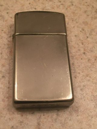 Vintage Zippo Xii Silver Plate Cigarette Lighter