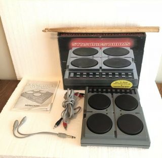 Vintage Mattel Synsonics Drums - Mattel Electronics & Cords & Box