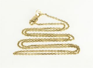 14k 1.  2mm Classic Cable Link Fashion Chain Necklace 16 " Yellow Gold 29