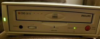Philips CDD3615/03 Recordable ReWritable external vintage PC CD Drive CDD 3610 8