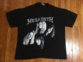 Vtg 1992 Megadeth Countdown To Extinction Shirt Brockum Metallica Slayer