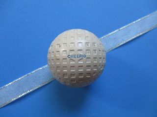 Vintage C.  1920s Wilson Cheerio Baby Blue Letter Mesh " T & S " Pattern Golf Ball