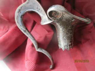 Silver Decanter Top Handle Victorian 1840s Bun Head Fit Decanter 2.  5 Cm R 38