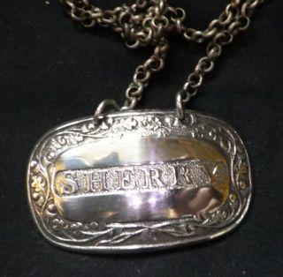 A George Iii Oval Silver Sherry Wine Decanter Label John Brockwell 1811