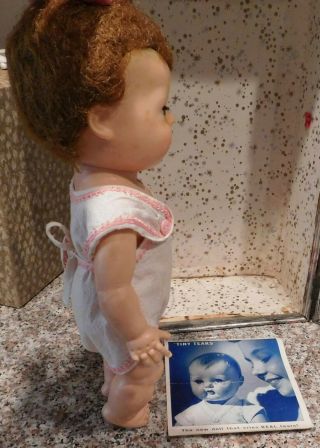Vintage 1950 ' s American Character Tiny Tears Drink & Wet Baby Doll with 4