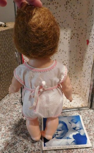 Vintage 1950 ' s American Character Tiny Tears Drink & Wet Baby Doll with 5