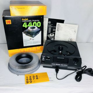 Vintage Kodak Carousel Slide Projector 4400 Opened Box Usa