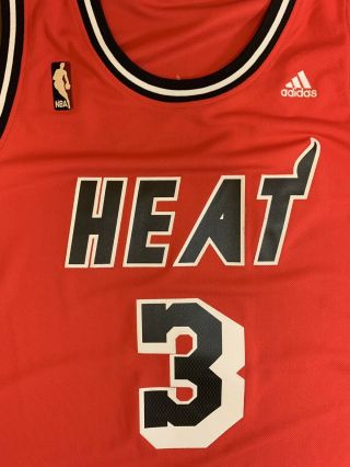 Rare Adidas HWC NBA Miami Heat Dwayne Wade Basketball Jersey 3
