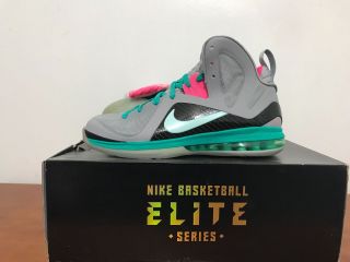 Nike Lebron 9 P.  S.  Elite - South Beach - Size 11.  5 - Rare Limited