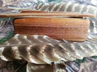 Vintage 1965 MODEL NO.  101 LYNCH ' S FOOL PROOF TURKEY BOX call BIRMINGHAM ALA 5