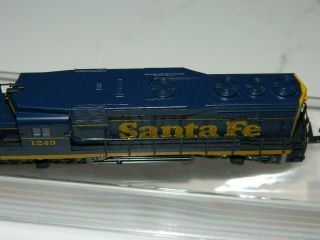 Atlas N Scale 4732 EMD GP30 Santa Fe Locomotive RD 1249 VTG/NOS 7