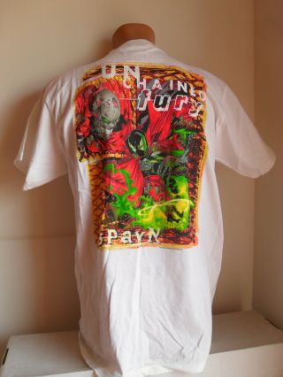 Spawn Unchained Fury Official Vintage T - Shirt 1997 Size L Rare Htf