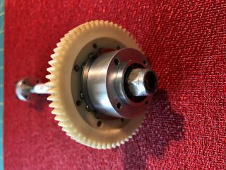 VINTAGE ASSOCIATED RC300 COMPLETE BALL DIFF ASSEMBLY W/63T GEAR 2850.  RARE 4