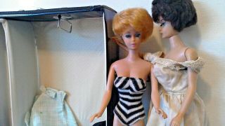 Mattel Vintage Bubble Cut Blonde,  Bff Midge,  Case,  Clothes,  Accessories