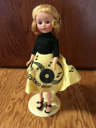 Vintage American Character Toni Doll In Jills Record Hop Skirt And Outfit10 1/2”